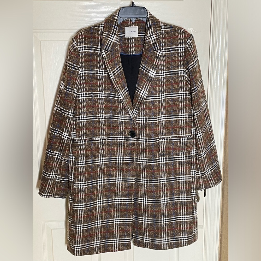 Court & Rowe Womens Car Coat Topper Jacket Front Button Tweed Plaid Cute XL‌‌‌‍‍ - Picture 10 of 10